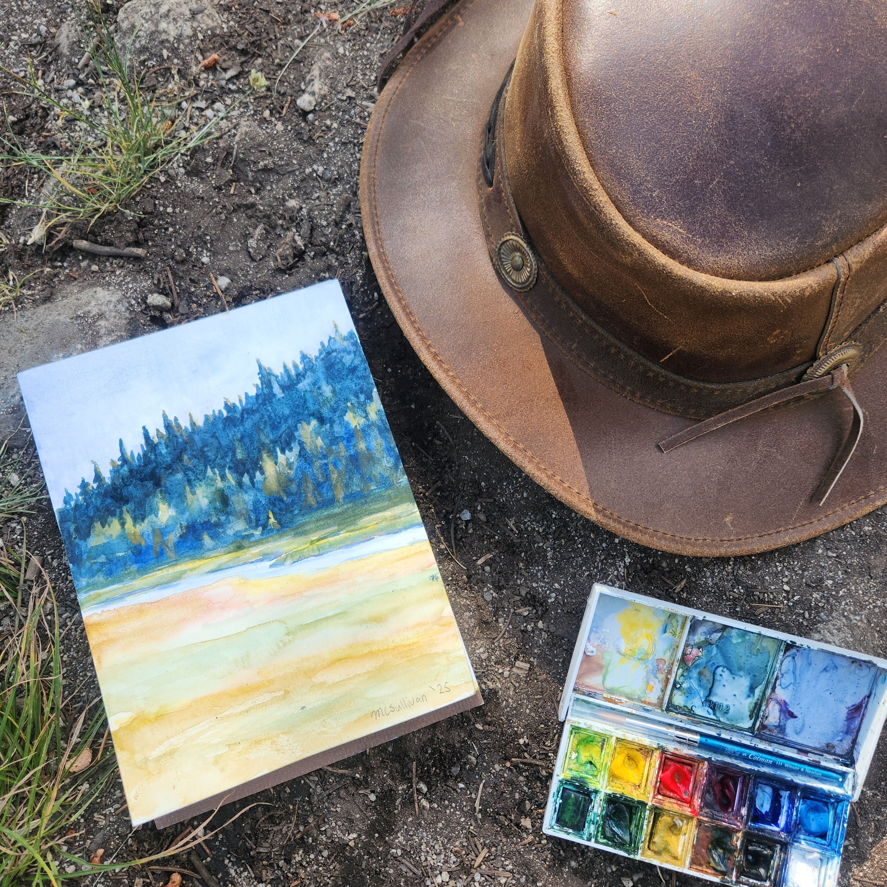 Morning in the Meadow, Original Watercolor