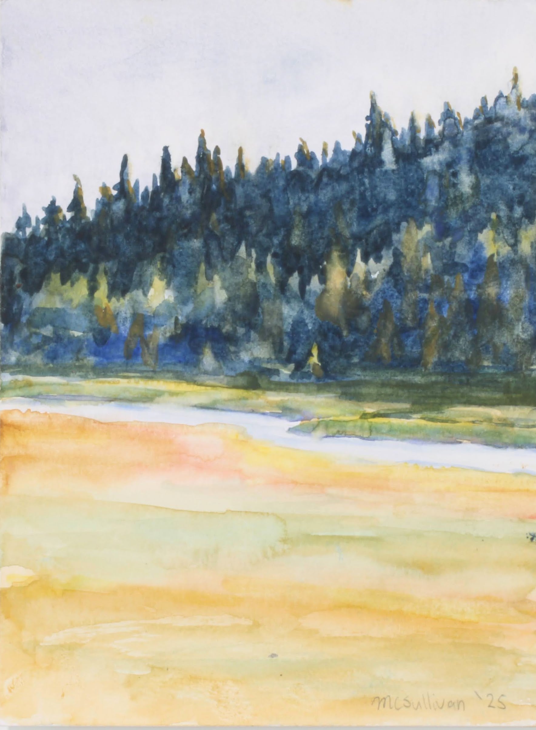 Morning in the Meadow, Original Watercolor