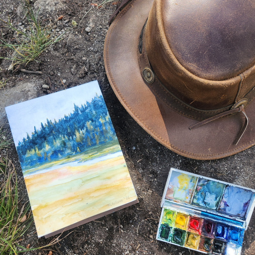Morning in the Meadow, Original Watercolor